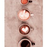 tapis cuisine cafe rectangulaire multi couleur design tasse cafe tapisetdeco maroc design