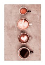 tapis cuisine cafe rectangulaire multi couleur design tasse cafe tapisetdeco maroc design