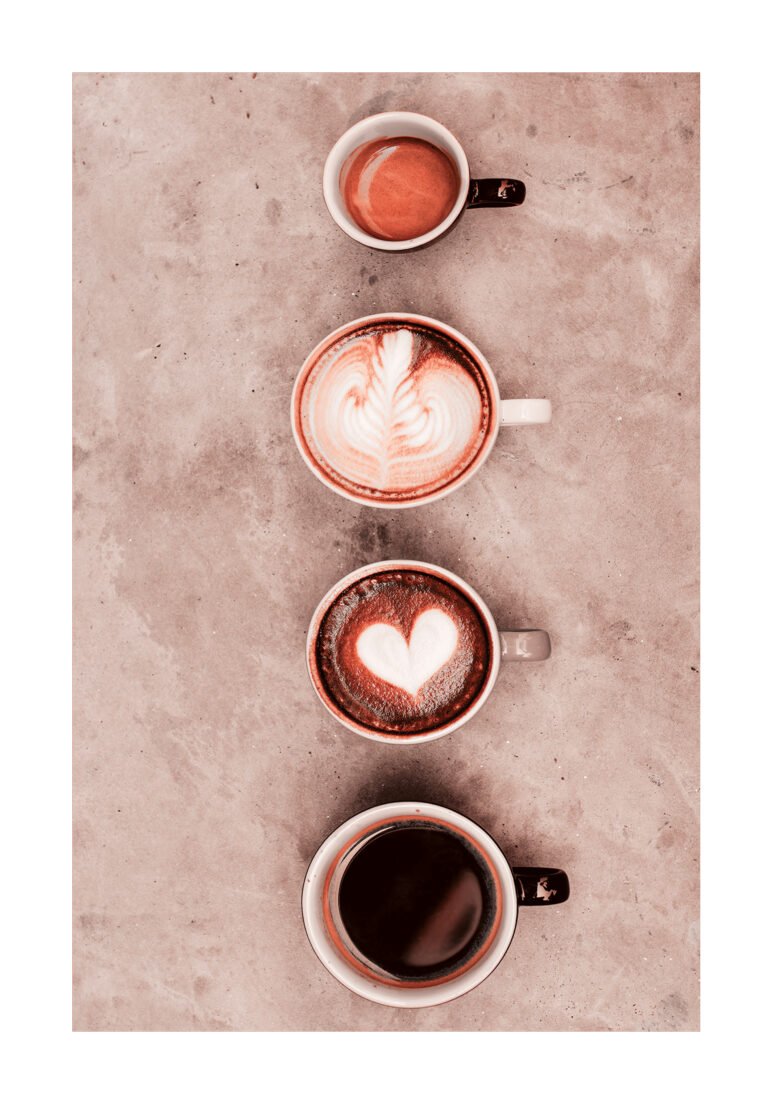 tapis cuisine cafe rectangulaire multi couleur design tasse cafe tapisetdeco maroc design