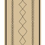 Tapis Salon Scandinave Crème – Design Moderne Géométrique